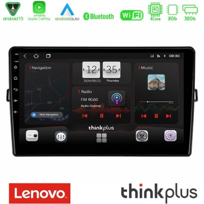 Lenovo Thinkplus Series 4Core Android15 2+32GB  Toyota Auris Navigation Multimedia Tablet 10