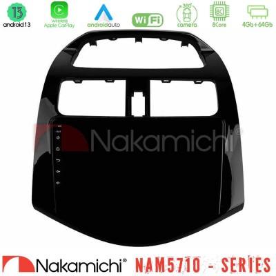 Nakamichi NAM5710 Series 8Core Android13 4+64GB  Chevrolet Spark 2009-2015 Navigation Multimedia Tablet 9