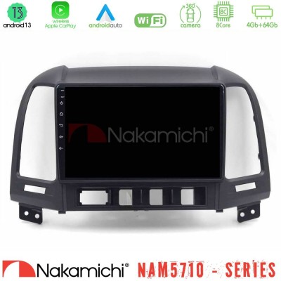 Nakamichi NAM5710 Series 8Core Android13 4+64GB Hyundai Santa Fe 2006-2013 Navigation Multimedia Tablet 9