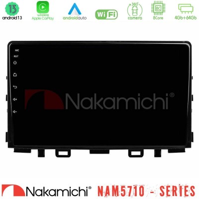 Nakamichi NAM5710 Series 8Core Android13 4+64GB  Kia Stonic Navigation Multimedia Tablet 9