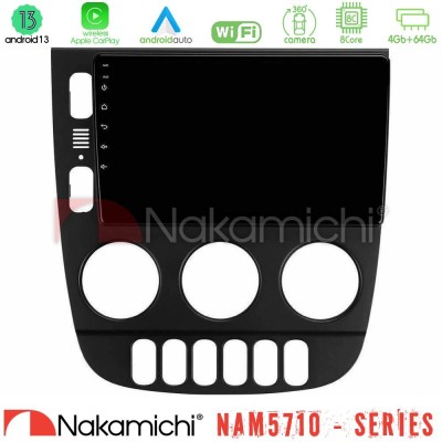 Nakamichi NAM5710 Series 8Core Android13 4+64GB  Mercedes ML Class 1998-2005 Navigation Multimedia Tablet 9