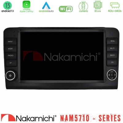 Nakamichi NAM5710 Series 8Core Android13 4+64GB  Mercedes ML/GL Class W164 2006-2011 Navigation Multimedia Tablet 9