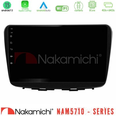 Nakamichi NAM5710 Series 8Core Android13 4+64GB  Suzuki Baleno 2016-2021 Navigation Multimedia Tablet 9