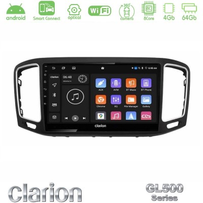 Clarion GL500 Series 8Core Android ClarionOS 4+64GB VW Sharan 2015-2023 Navigation Multimedia Tablet 9