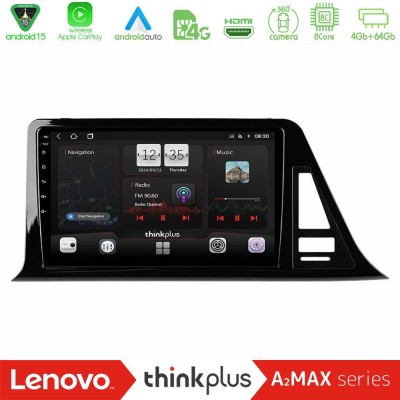 Lenovo Thinkplus A2MAX Series 8Core Android15 4+64GB  Toyota CH-R (Χωρίς Εργ.Οθόνη) Navigation Multimedia Tablet 9