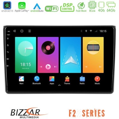 Bizzar F2 Series 8Core Android16 4+64GB  Audi A4 B7 Navigation Multimedia Tablet 9