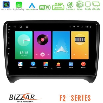 Bizzar F2 Series 8Core Android16 4+64GB  Audi TT B7 Navigation Multimedia Tablet 9