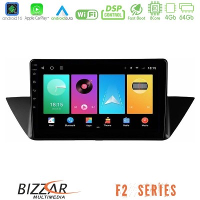 Bizzar F2 Series 8Core Android16 4+64GB  BMW Χ1 E84 Navigation Multimedia Tablet 10