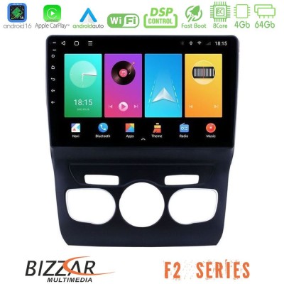 Bizzar F2 Series 8Core Android16 4+64GB  Citroen C4L Navigation Multimedia Tablet 10