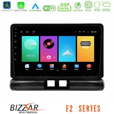 Bizzar F2 Series 8Core Android16 4+64GB  Citroen C3 2016-> Navigation Multimedia Tablet 9