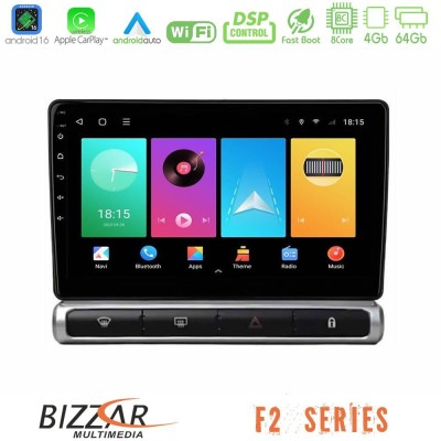 Bizzar F2 Series 8Core Android16 4+64GB  Citroen C3 2016-> Navigation Multimedia Tablet 9