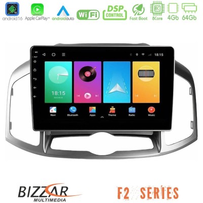 Bizzar F2 Series 8Core Android16 4+64GB  Chevrolet Captiva 2012-2016 Navigation Multimedia Tablet 9