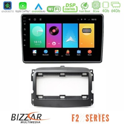 Bizzar F2 Series 8Core Android16 4+64GB  Fiat 500L Navigation Multimedia Tablet 10