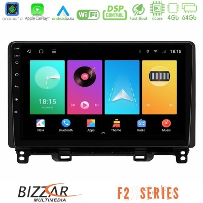 Bizzar F2 Series 8Core Android16 4+64GB  Honda Jazz 2021-2025 Navigation Multimedia Tablet 9