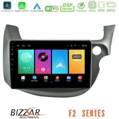 Bizzar F2 Series 8Core Android16 4+64GB Honda Jazz (Fit) 2009-2013 RHD Navigation Multimedia Tablet 10
