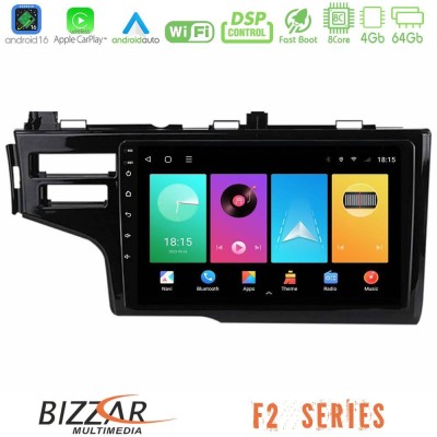 Bizzar F2 Series 8Core Android16 4+64GB  Honda Jazz 2013-2020 Navigation Multimedia Tablet 9