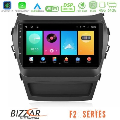 Bizzar F2 Series 8Core Android16 4+64GB Hyundai iX45 2012-2017 Navigation Multimedia Tablet 9