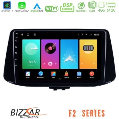 Bizzar F2 Series 8Core Android16 4+64GB  Hyundai i30 Navigation Multimedia Tablet 9