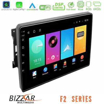 Bizzar F2 Series 8Core Android16 4+64GB  Chrysler / Dodge / Jeep Navigation Multimedia Tablet 10