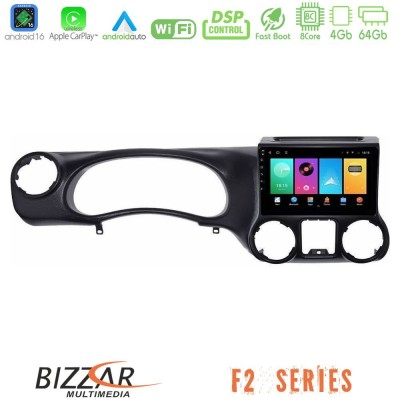 Bizzar F2 Series 8Core Android16 4+64GB  Jeep Wrangler 2011-2014 Navigation Multimedia Tablet 10