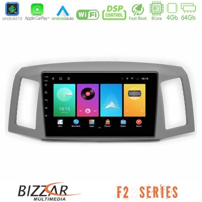 Bizzar F2 Series 8Core Android16 4+64GB  Jeep Grand Cherokee 2005-2007 Navigation Multimedia Tablet 10