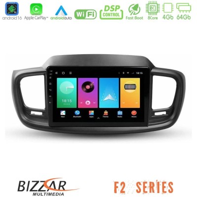 Bizzar F2 Series 8Core Android16 4+64GB  Kia Sorento 2018-2021 Navigation Multimedia Tablet 9