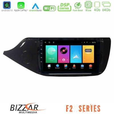 Bizzar F2 Series 8Core Android16 4+64GB  Kia Ceed 2013-2017 Navigation Multimedia Tablet 9