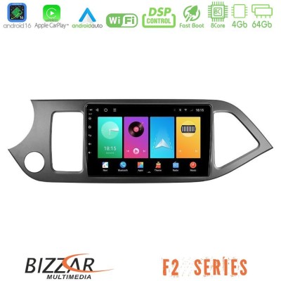 Bizzar F2 Series 8Core Android16 4+64GB  Kia Picanto Navigation Multimedia Tablet 9