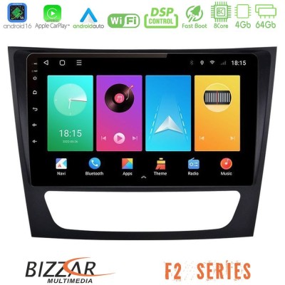 Bizzar F2 Series 8Core Android16 4+64GB  Mercedes E Class / CLS Class Navigation Multimedia Tablet 9