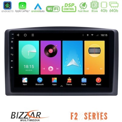 Bizzar F2 Series 8Core Android16 4+64GB  Mercedes Vito 2015-2021 Navigation Multimedia Tablet 10