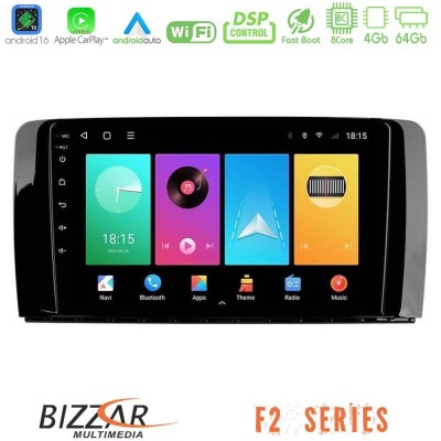 Bizzar F2 Series 8Core Android16 4+64GB  Mercedes R Class Navigation Multimedia Tablet 9
