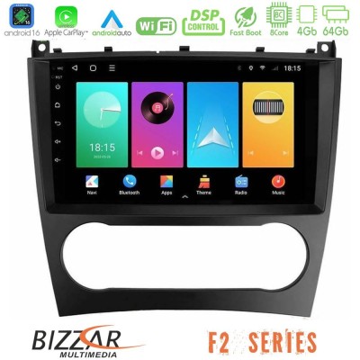 Bizzar F2 Series 8Core Android16 4+64GB  Mercedes W203 Facelift Navigation Multimedia Tablet 9