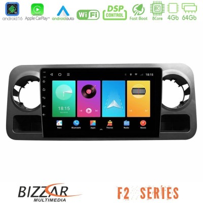 Bizzar F2 Series 8Core Android16 4+64GB  Mercedes Sprinter W907 Navigation Multimedia Tablet 10