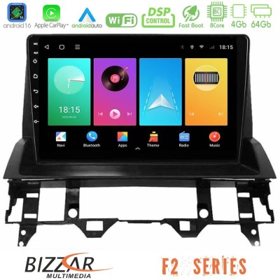 Bizzar F2 Series 8Core Android16 4+64GB  Mazda6 2002-2006 Navigation Multimedia Tablet 10
