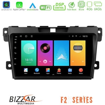 Bizzar F2 Series 8Core Android16 4+64GB  Mazda CX-7 2007-2011 Navigation Multimedia Tablet 9