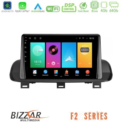 Bizzar F2 Series 8Core Android16 4+64GB  Nissan Qashqai J12 amp; X-Trail T33 Navigation Multimedia Tablet 10