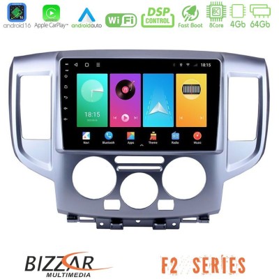 Bizzar F2 Series 8Core Android16 4+64GB  Nissan NV200 Navigation Multimedia Tablet 9