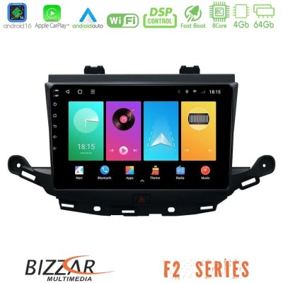Bizzar F2 Series 8Core Android16 4+64GB  Opel Astra K 2015-2019 Navigation Multimedia Tablet 9