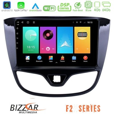 Bizzar F2 Series 8Core Android16 4+64GB  Opel Karl 2017-2019 Navigation Multimedia Tablet 9