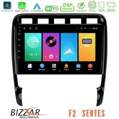 Bizzar F2 Series 8Core Android16 4+64GB  Porsche Cayenne 2003-2010 Navigation Multimedia Tablet 9