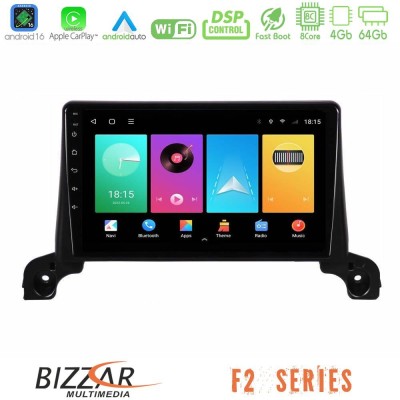 Bizzar F2 Series 8Core Android16 4+64GB  Peugeot 3008/5008 2017-2023 Navigation Multimedia Tablet 9