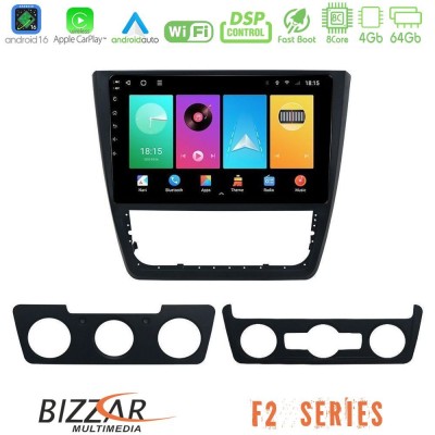 Bizzar F2 Series 8Core Android16 4+64GB  Skoda Yeti 2009-> Navigation Multimedia Tablet 10