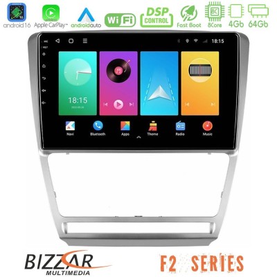 Bizzar F2 Series 8Core Android16 4+64GB  Skoda Octavia 5 Navigation Multimedia Tablet 10
