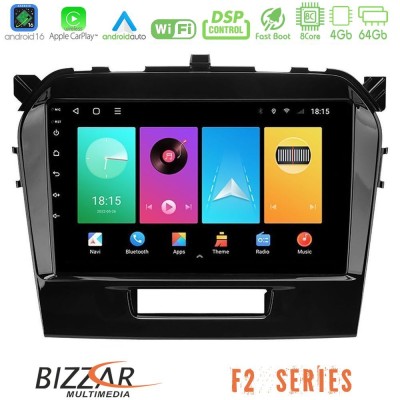 Bizzar F2 Series 8Core Android16 4+64GB  Suzuki Vitara 2015-2021 Navigation Multimedia Tablet 9