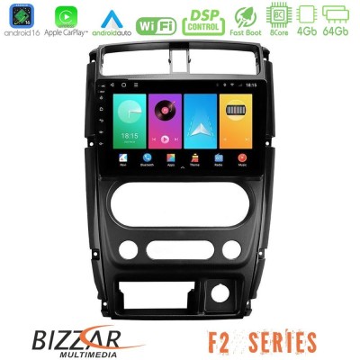 Bizzar F2 Series 8Core Android16 4+64GB  Suzuki Jimny 2007-2017 Navigation Multimedia Tablet 9