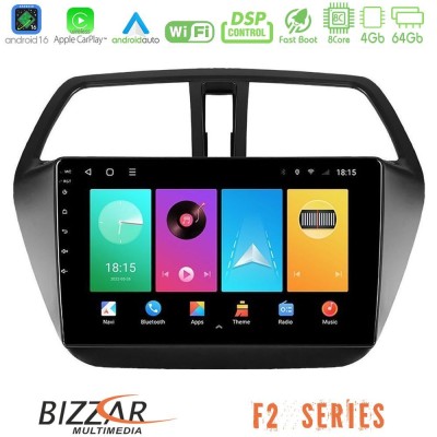Bizzar F2 Series 8Core Android16 4+64GB  Suzuki SX4 S-Cross Navigation Multimedia Tablet 9