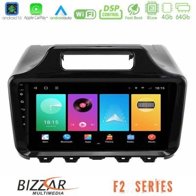 Bizzar F2 Series 8Core Android16 4+64GB  Toyota iQ 2008 – 2015 Navigation Multimedia Tablet 9