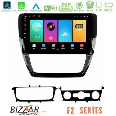 Bizzar F2 Series 8Core Android16 4+64GB  VW Jetta Navigation Multimedia Tablet 10