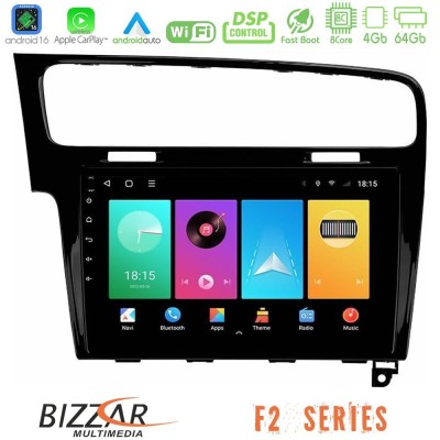 Bizzar F2 Series 8Core Android16 4+64GB  VW GOLF 7 Navigation Multimedia Tablet 10