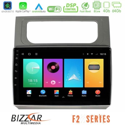 Bizzar F2 Series 8Core Android16 4+64GB  VW Touran 2011-2015 Navigation Multimedia Tablet 10